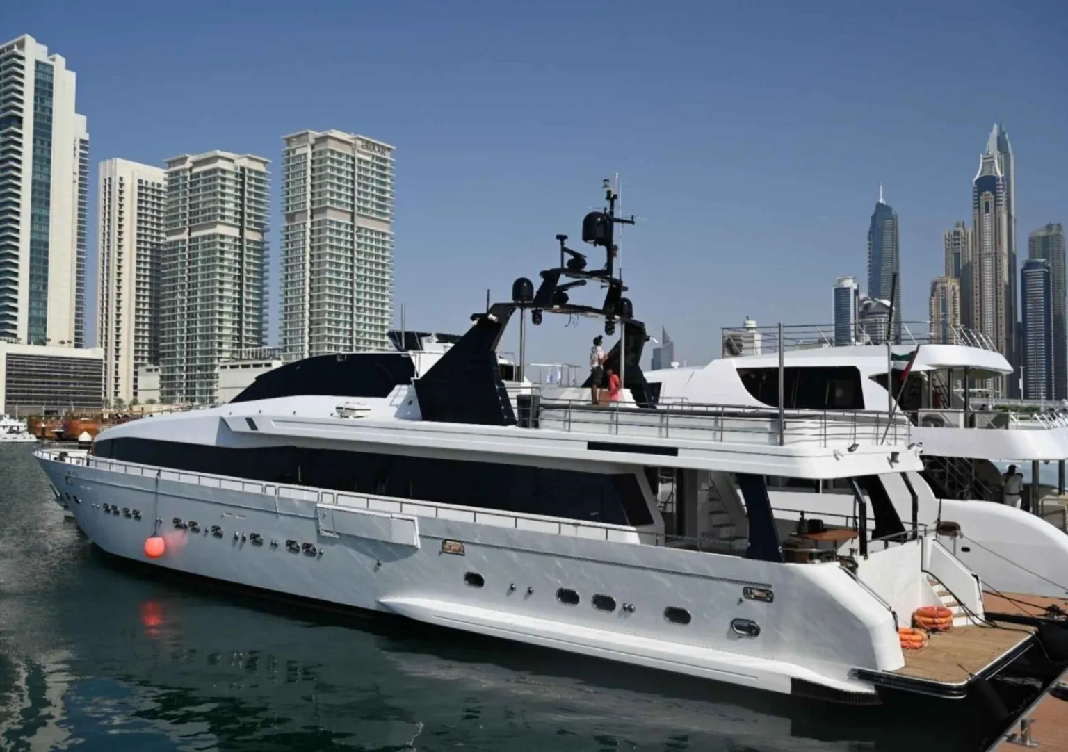 The Azimut 135 ft, the Gold Water Yachts vessel with the highest guest capacity, up to 110 people